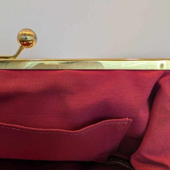 Coach Leopard Print Kisslock Wristlet - Good Condition - Picture 6 of 9